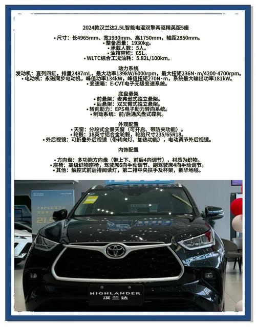 24款汉兰达 24款汉兰达配置表图片